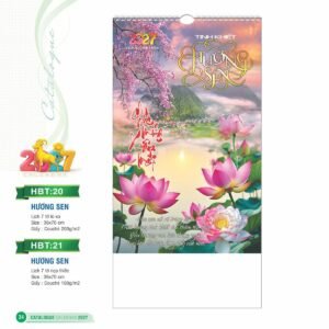 Lịch Treo Tường Lò Xo 2027 HBT Mẫu HBT20 (36 x 70cm) Cung Cấp Lịch Tết Doanh Nghiệp TP.HCM in logo doanh nghiệp quà tặng Tết tại Quà Tặng Miền Nam