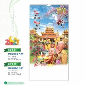 Lịch Treo Tường Lò Xo 2027 HBT Mẫu HBT25 (36 x 70cm) Cung Cấp Lịch Tết Doanh Nghiệp TP.HCM in logo doanh nghiệp quà tặng Tết tại Quà Tặng Miền Nam