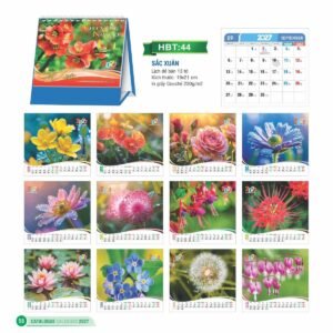 Lịch Để Bàn 2027 HBT Mẫu HBT45 (19 x 21cm) Cung Cấp Lịch Tết Doanh Nghiệp TP.HCM in logo doanh nghiệp quà tặng Tết tại Quà Tặng Miền Nam