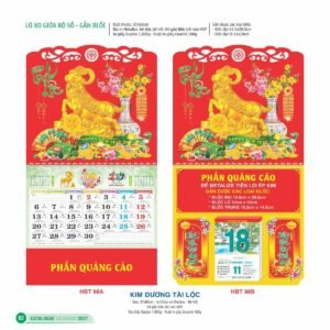 Lịch Treo Tường Lò Xo 2027 HBT Mẫu HBT99B (13 x 19cm) Cung Cấp Lịch Tết Doanh Nghiệp TP.HCM in logo doanh nghiệp quà tặng Tết tại Quà Tặng Miền Nam