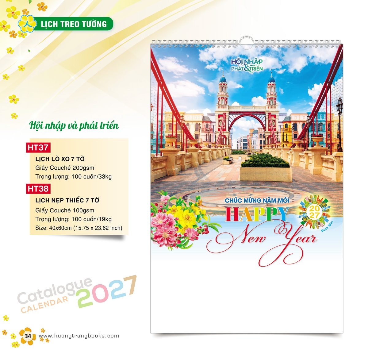 Lịch Treo Tường 2027 HT Mẫu HT37 (40 x 60cm) Cung Cấp Lịch Tết Doanh Nghiệp TP.HCM Lịch Treo Tường 2027 HT Mẫu HT37 (40 x 60cm) Cung Cấp Lịch Tết Doanh Nghiệp TP.HCM in logo doanh nghiệp quà tặng Tết tại Quà Tặng Miền Nam