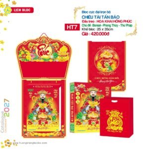 Lịch Bloc Cực Đại 2027 HT Mẫu HT7 (25 x 35cm) Cung Cấp Lịch Tết Doanh Nghiệp TP.HCM in logo doanh nghiệp quà tặng Tết tại Quà Tặng Miền Nam