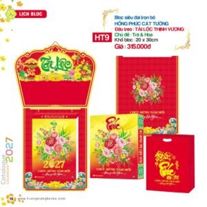 Lịch Bloc Siêu Đại 2027 HT Mẫu HT9 (20 x 30cm) Cung Cấp Lịch Tết Doanh Nghiệp TP.HCM in logo doanh nghiệp quà tặng Tết tại Quà Tặng Miền Nam