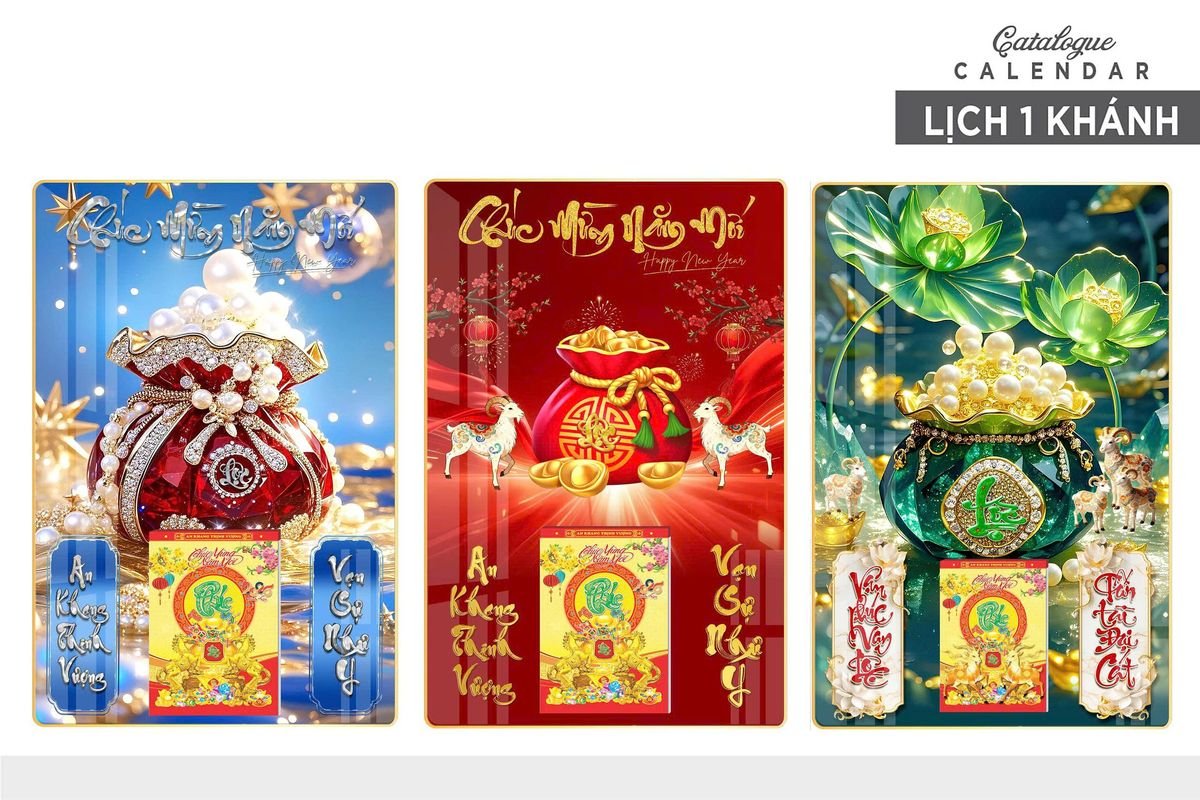 Lịch Gỗ Lamina Cao Cấp 40x60cm 2027 LM406_024 - Quà Tặng Miền Nam