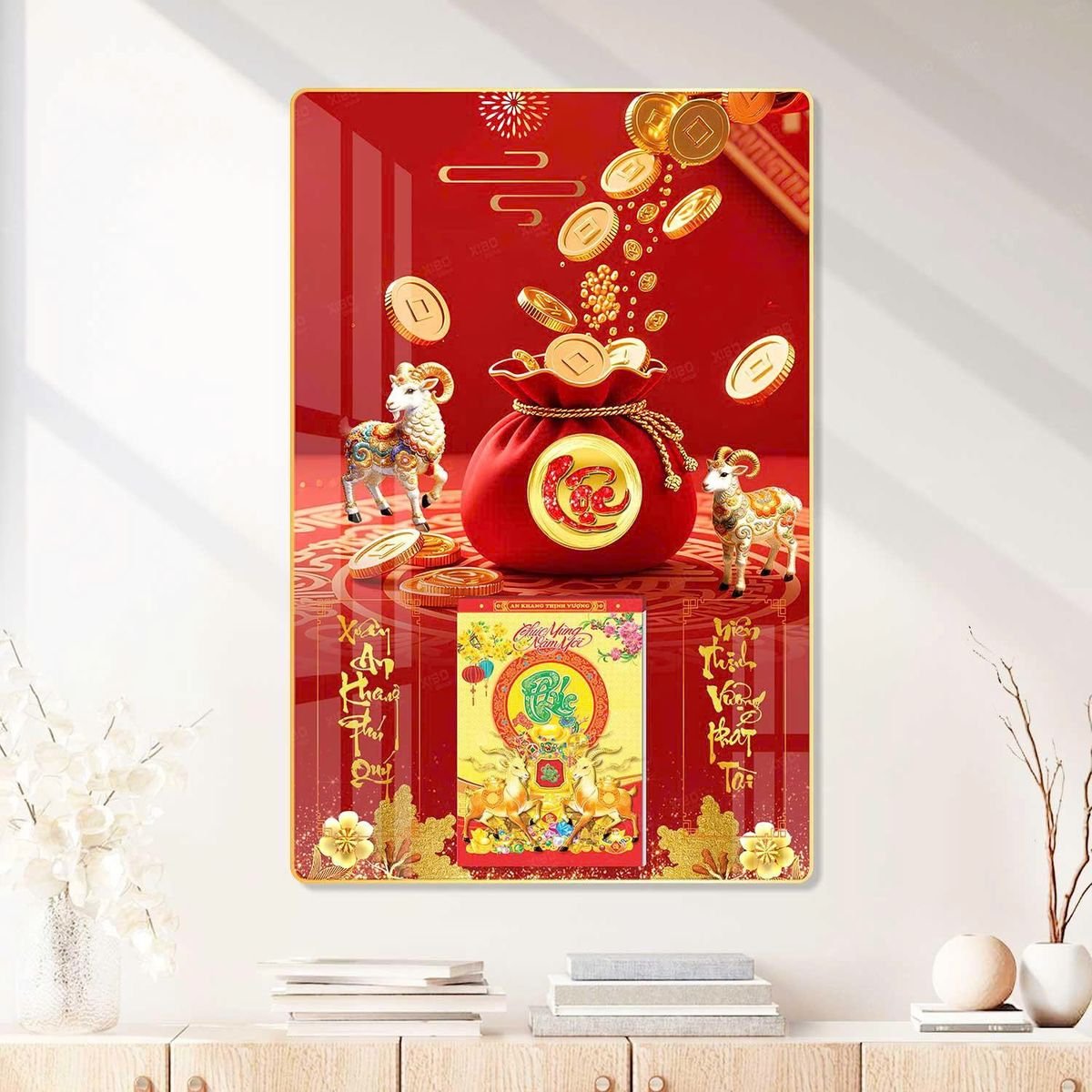 Lịch Gỗ Lamina Cao Cấp 40x60cm 2027 LM406_088 - Quà Tặng Miền Nam