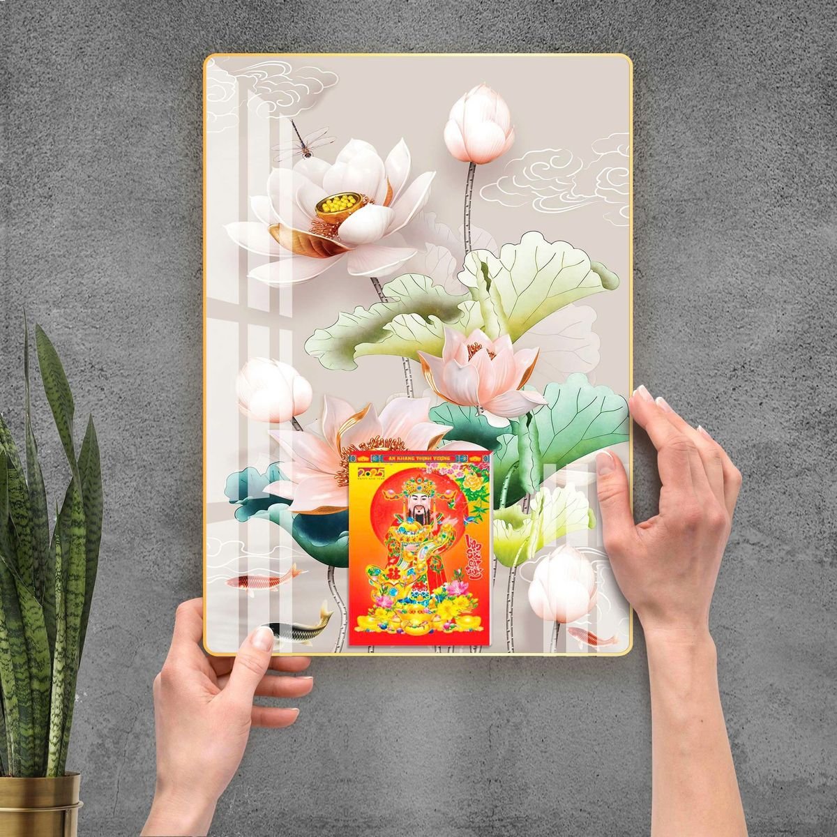 Lịch Gỗ Lamina Cao Cấp 40x60cm 2027 LM406_092 - Quà Tặng Miền Nam