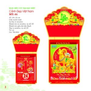 Lịch Bloc Siêu Cực Đại 2027 MT Mẫu MT01 (38 x 53cm) Cung Cấp Lịch Tết Doanh Nghiệp TP.HCM in logo doanh nghiệp quà tặng Tết tại Quà Tặng Miền Nam