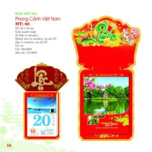 Lịch Bloc Siêu Đại 2027 MT Mẫu MT08 (20 x 30cm) Cung Cấp Lịch Tết Doanh Nghiệp TP.HCM in logo doanh nghiệp quà tặng Tết tại Quà Tặng Miền Nam