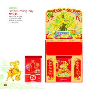 Lịch Bloc 2027 MT Mẫu MT09 (29 x 41 cm) Cung Cấp Lịch Tết Doanh Nghiệp TP.HCM in logo doanh nghiệp quà tặng Tết tại Quà Tặng Miền Nam