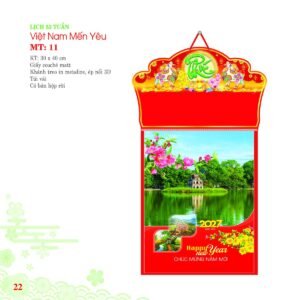 Lịch Bloc 2027 MT Mẫu MT11 (30 x 40cm) Cung Cấp Lịch Tết Doanh Nghiệp TP.HCM in logo doanh nghiệp quà tặng Tết tại Quà Tặng Miền Nam