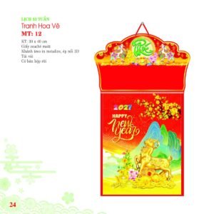 Lịch Bloc 2027 MT Mẫu MT12 (29 x 41 cm) Cung Cấp Lịch Tết Doanh Nghiệp TP.HCM in logo doanh nghiệp quà tặng Tết tại Quà Tặng Miền Nam