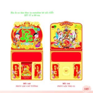 Bìa Lò Xo Dán Bloc 2027 MT Mẫu MT143 (37 x 68cm) Cung Cấp Lịch Tết Doanh Nghiệp TP.HCM in logo doanh nghiệp quà tặng Tết tại Quà Tặng Miền Nam