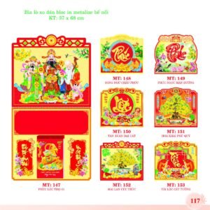 Bìa Lò Xo Dán Bloc 2027 MT Mẫu MT148 (37 x 68cm) Cung Cấp Lịch Tết Doanh Nghiệp TP.HCM in logo doanh nghiệp quà tặng Tết tại Quà Tặng Miền Nam