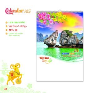 Lịch Treo Tường Lò Xo 2027 MT Mẫu MT16 (40 x 60cm) Cung Cấp Lịch Tết Doanh Nghiệp TP.HCM in logo doanh nghiệp quà tặng Tết tại Quà Tặng Miền Nam