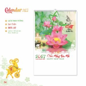 Lịch Treo Tường Lò Xo 2027 MT Mẫu MT271 (40 x 60cm) Cung Cấp Lịch Tết Doanh Nghiệp TP.HCM in logo doanh nghiệp quà tặng Tết tại Quà Tặng Miền Nam
