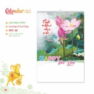 Lịch Treo Tường Lò Xo 2027 MT Mẫu MT28 (40 x 60cm) Cung Cấp Lịch Tết Doanh Nghiệp TP.HCM in logo doanh nghiệp quà tặng Tết tại Quà Tặng Miền Nam