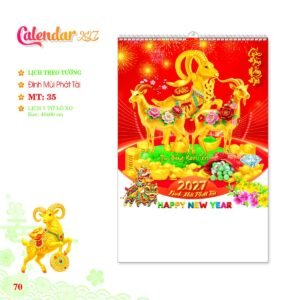 Lịch Treo Tường Lò Xo 2027 MT Mẫu MT35 (40 x 60cm) Cung Cấp Lịch Tết Doanh Nghiệp TP.HCM in logo doanh nghiệp quà tặng Tết tại Quà Tặng Miền Nam