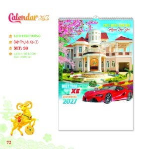 Lịch Treo Tường Lò Xo 2027 MT Mẫu MT36 (40 x 60cm) Cung Cấp Lịch Tết Doanh Nghiệp TP.HCM in logo doanh nghiệp quà tặng Tết tại Quà Tặng Miền Nam