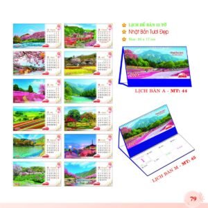 Lịch Để Bàn 2027 MT Mẫu MT44 (24 x 17cm) Cung Cấp Lịch Tết Doanh Nghiệp TP.HCM in logo doanh nghiệp quà tặng Tết tại Quà Tặng Miền Nam