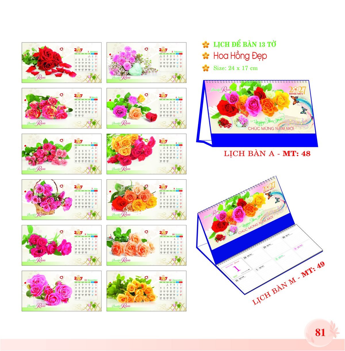 Lịch Để Bàn 2027 MT Mẫu MT48 (24 x 17cm) Cung Cấp Lịch Tết Doanh Nghiệp TP.HCM Lịch Để Bàn 2027 MT Mẫu MT48 (24 x 17cm) Cung Cấp Lịch Tết Doanh Nghiệp TP.HCM in logo doanh nghiệp quà tặng Tết tại Quà Tặng Miền Nam