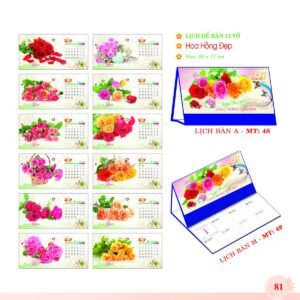 Lịch Để Bàn 2027 MT Mẫu MT49 (24 x 17cm) Cung Cấp Lịch Tết Doanh Nghiệp TP.HCM in logo doanh nghiệp quà tặng Tết tại Quà Tặng Miền Nam