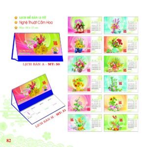 Lịch Để Bàn 2027 MT Mẫu MT51 (24 x 17cm) Cung Cấp Lịch Tết Doanh Nghiệp TP.HCM in logo doanh nghiệp quà tặng Tết tại Quà Tặng Miền Nam
