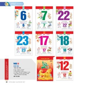 Lịch Bloc 2027 NB Mẫu NB10 (29 x 41 cm) Cung Cấp Lịch Tết Doanh Nghiệp TP.HCM in logo doanh nghiệp quà tặng Tết tại Quà Tặng Miền Nam