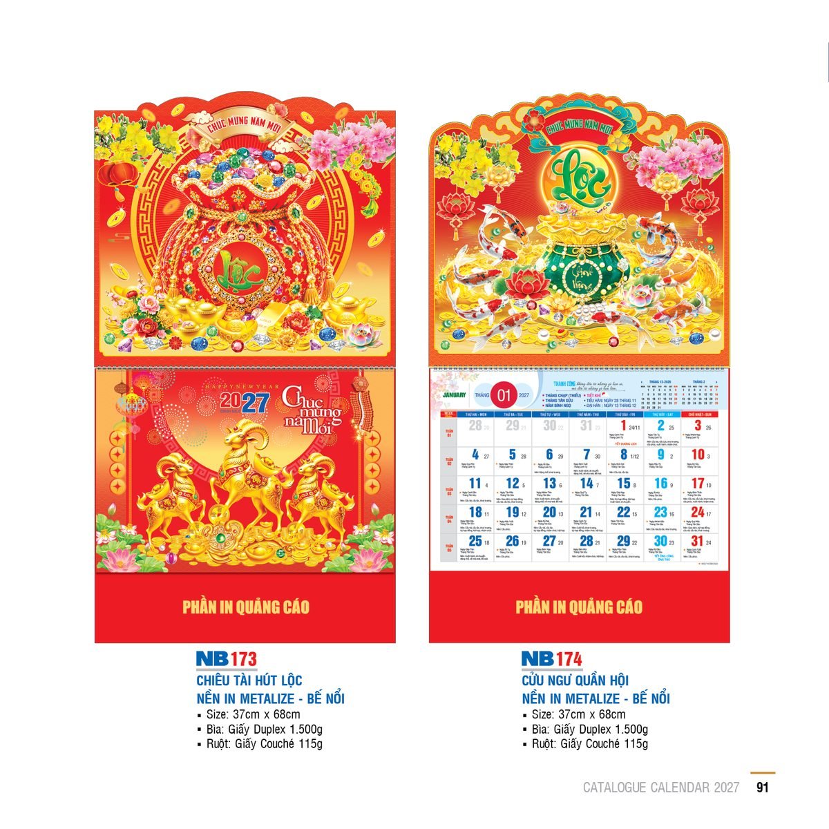 Lịch Bìa Treo 2027 NB Mẫu NB173 (29 x 41 cm) Cung Cấp Lịch Tết Doanh Nghiệp TP.HCM Lịch Bìa Treo 2027 NB Mẫu NB173 (29 x 41 cm) Cung Cấp Lịch Tết Doanh Nghiệp TP.HCM in logo doanh nghiệp quà tặng Tết tại Quà Tặng Miền Nam
