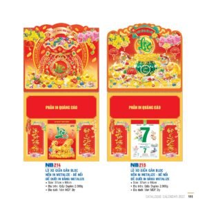 Lịch Treo Tường Lò Xo 2027 NB Mẫu NB215 (40 x 60 cm) Cung Cấp Lịch Tết Doanh Nghiệp TP.HCM in logo doanh nghiệp quà tặng Tết tại Quà Tặng Miền Nam