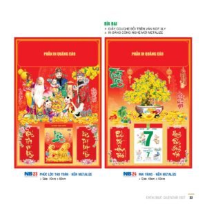 Lịch Bloc 2027 NB Mẫu NB23 (29 x 41 cm) Cung Cấp Lịch Tết Doanh Nghiệp TP.HCM in logo doanh nghiệp quà tặng Tết tại Quà Tặng Miền Nam