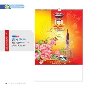 Lịch Treo Tường Lò Xo 2027 NB Mẫu NB255 (16 x 25 cm) Cung Cấp Lịch Tết Doanh Nghiệp TP.HCM in logo doanh nghiệp quà tặng Tết tại Quà Tặng Miền Nam