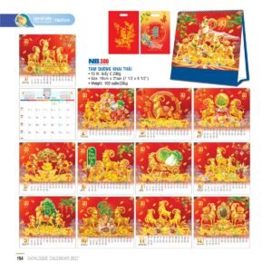 Lịch Để Bàn 2027 NB Mẫu NB300 (19 x 21cm) Cung Cấp Lịch Tết Doanh Nghiệp TP.HCM in logo doanh nghiệp quà tặng Tết tại Quà Tặng Miền Nam