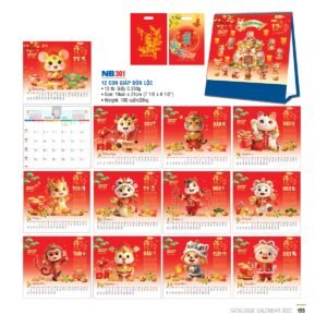 Lịch Bloc 2027 NB Mẫu NB301 (31 x 202 cm) Cung Cấp Lịch Tết Doanh Nghiệp TP.HCM in logo doanh nghiệp quà tặng Tết tại Quà Tặng Miền Nam