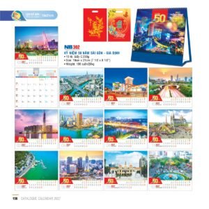 Lịch Bloc 2027 NB Mẫu NB302 (31 x 50 cm) Cung Cấp Lịch Tết Doanh Nghiệp TP.HCM in logo doanh nghiệp quà tặng Tết tại Quà Tặng Miền Nam