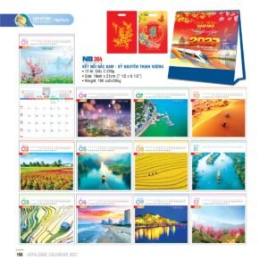 Lịch Bloc 2027 NB Mẫu NB304 (19 x 21cm) Cung Cấp Lịch Tết Doanh Nghiệp TP.HCM in logo doanh nghiệp quà tặng Tết tại Quà Tặng Miền Nam