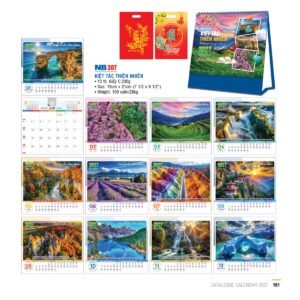 Lịch Bloc 2027 NB Mẫu NB307 (29 x 41 cm) Cung Cấp Lịch Tết Doanh Nghiệp TP.HCM in logo doanh nghiệp quà tặng Tết tại Quà Tặng Miền Nam