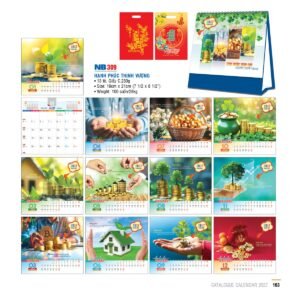 Lịch Bloc 2027 NB Mẫu NB309 (31 x 202 cm) Cung Cấp Lịch Tết Doanh Nghiệp TP.HCM in logo doanh nghiệp quà tặng Tết tại Quà Tặng Miền Nam