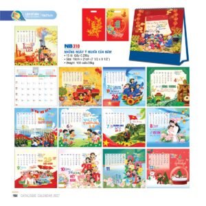 Lịch Bloc 2027 NB Mẫu NB310 (19 x 21cm) Cung Cấp Lịch Tết Doanh Nghiệp TP.HCM in logo doanh nghiệp quà tặng Tết tại Quà Tặng Miền Nam