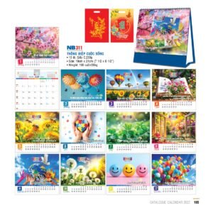 Lịch Bloc 2027 NB Mẫu NB311 (29 x 41 cm) Cung Cấp Lịch Tết Doanh Nghiệp TP.HCM in logo doanh nghiệp quà tặng Tết tại Quà Tặng Miền Nam