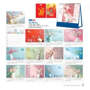 Lịch Bloc 2027 NB Mẫu NB318 (29 x 41 cm) Cung Cấp Lịch Tết Doanh Nghiệp TP.HCM in logo doanh nghiệp quà tặng Tết tại Quà Tặng Miền Nam
