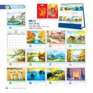 Lịch Bloc 2027 NB Mẫu NB319 (19 x 21cm) Cung Cấp Lịch Tết Doanh Nghiệp TP.HCM in logo doanh nghiệp quà tặng Tết tại Quà Tặng Miền Nam