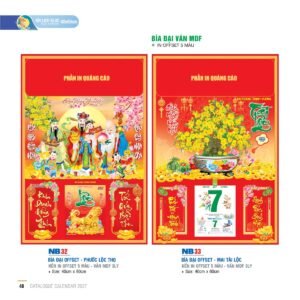 Lịch Bìa Treo 2027 NB Mẫu NB32 (40 x 60cm) Cung Cấp Lịch Tết Doanh Nghiệp TP.HCM in logo doanh nghiệp quà tặng Tết tại Quà Tặng Miền Nam