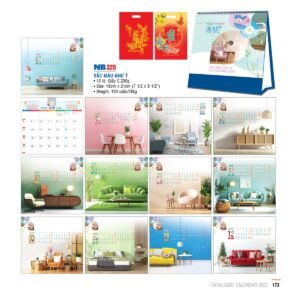 Lịch Bloc 2027 NB Mẫu NB320 (31 x 23 cm) Cung Cấp Lịch Tết Doanh Nghiệp TP.HCM in logo doanh nghiệp quà tặng Tết tại Quà Tặng Miền Nam