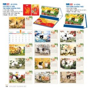 Lịch Để Bàn 2027 NB Mẫu NB322 (16 x 24 cm) Cung Cấp Lịch Tết Doanh Nghiệp TP.HCM in logo doanh nghiệp quà tặng Tết tại Quà Tặng Miền Nam