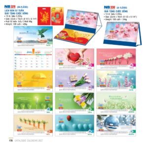 Lịch Để Bàn 2027 NB Mẫu NB330 (16 x 24 cm) Cung Cấp Lịch Tết Doanh Nghiệp TP.HCM in logo doanh nghiệp quà tặng Tết tại Quà Tặng Miền Nam