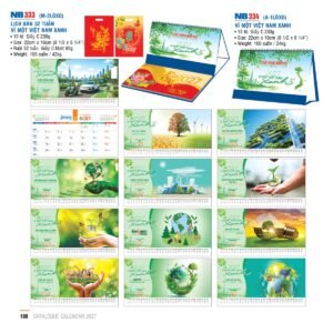 Lịch Để Bàn 2027 NB Mẫu NB333 (16 x 24 cm) Cung Cấp Lịch Tết Doanh Nghiệp TP.HCM in logo doanh nghiệp quà tặng Tết tại Quà Tặng Miền Nam
