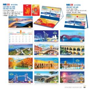 Lịch Để Bàn 2027 NB Mẫu NB335 (16 x 24 cm) Cung Cấp Lịch Tết Doanh Nghiệp TP.HCM in logo doanh nghiệp quà tặng Tết tại Quà Tặng Miền Nam
