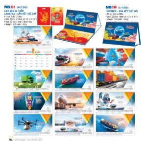 Lịch Để Bàn 2027 NB Mẫu NB337 (16 x 24 cm) Cung Cấp Lịch Tết Doanh Nghiệp TP.HCM in logo doanh nghiệp quà tặng Tết tại Quà Tặng Miền Nam