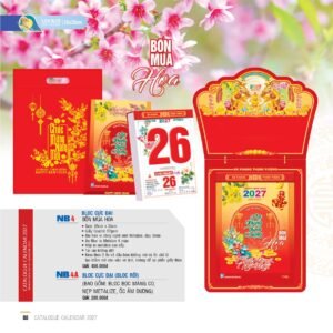 Lịch Bloc Cực Đại 2027 NB Mẫu NB4A (25 x 35cm) Cung Cấp Lịch Tết Doanh Nghiệp TP.HCM in logo doanh nghiệp quà tặng Tết tại Quà Tặng Miền Nam