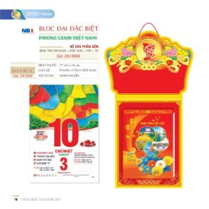 Lịch Bloc Đại Đặc Biệt 2027 NB Mẫu NB8 (17 x 24cm) Cung Cấp Lịch Tết Doanh Nghiệp TP.HCM in logo doanh nghiệp quà tặng Tết tại Quà Tặng Miền Nam